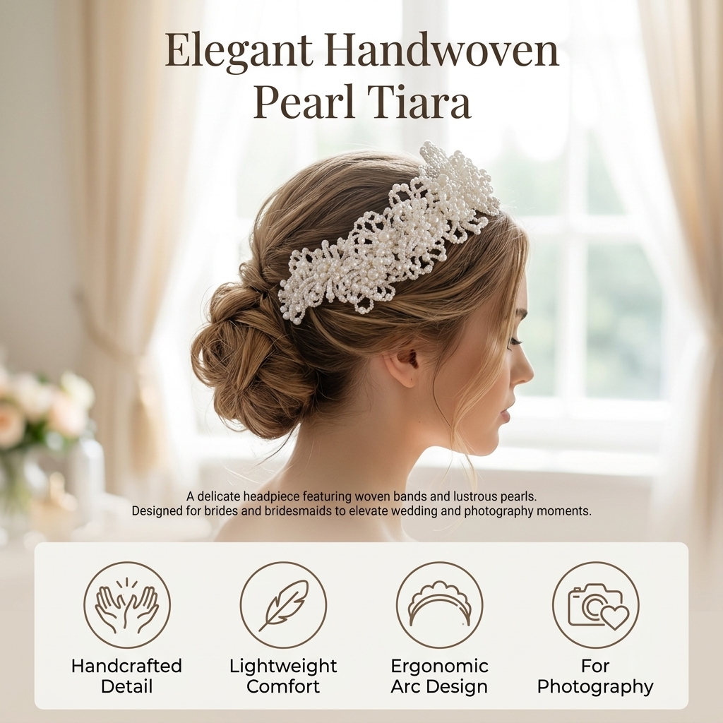 Pearl Crown Headpiece For Wedd - Event Suppliers บทวิจารณ์และราคา