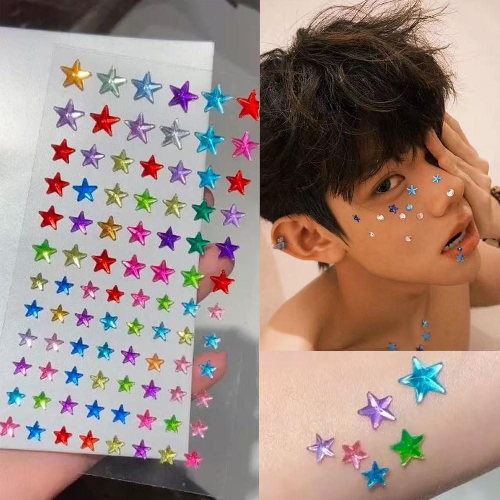 Self-Adhesive Face Rhinestones - Event Party บทวิจารณ์และราคา