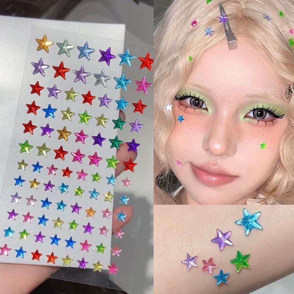 Self-Adhesive Face Rhinestones - Event Party บทวิจารณ์และราคา