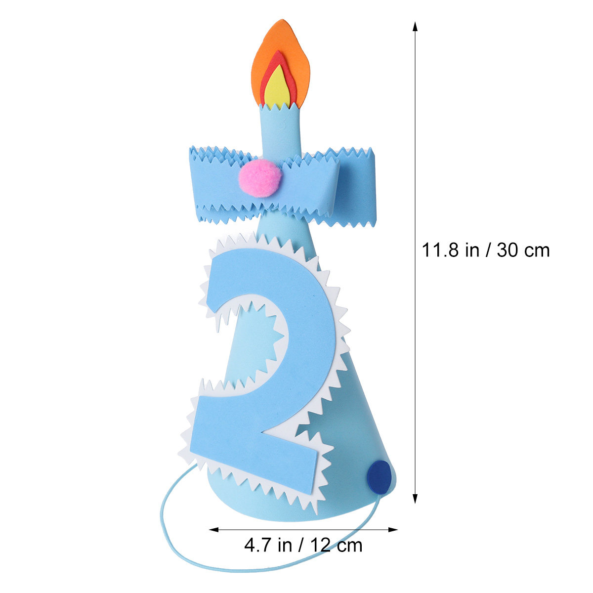 Birthday Party Hats Blue Numbe - Party Hat Cone บทวิจารณ์และราคา