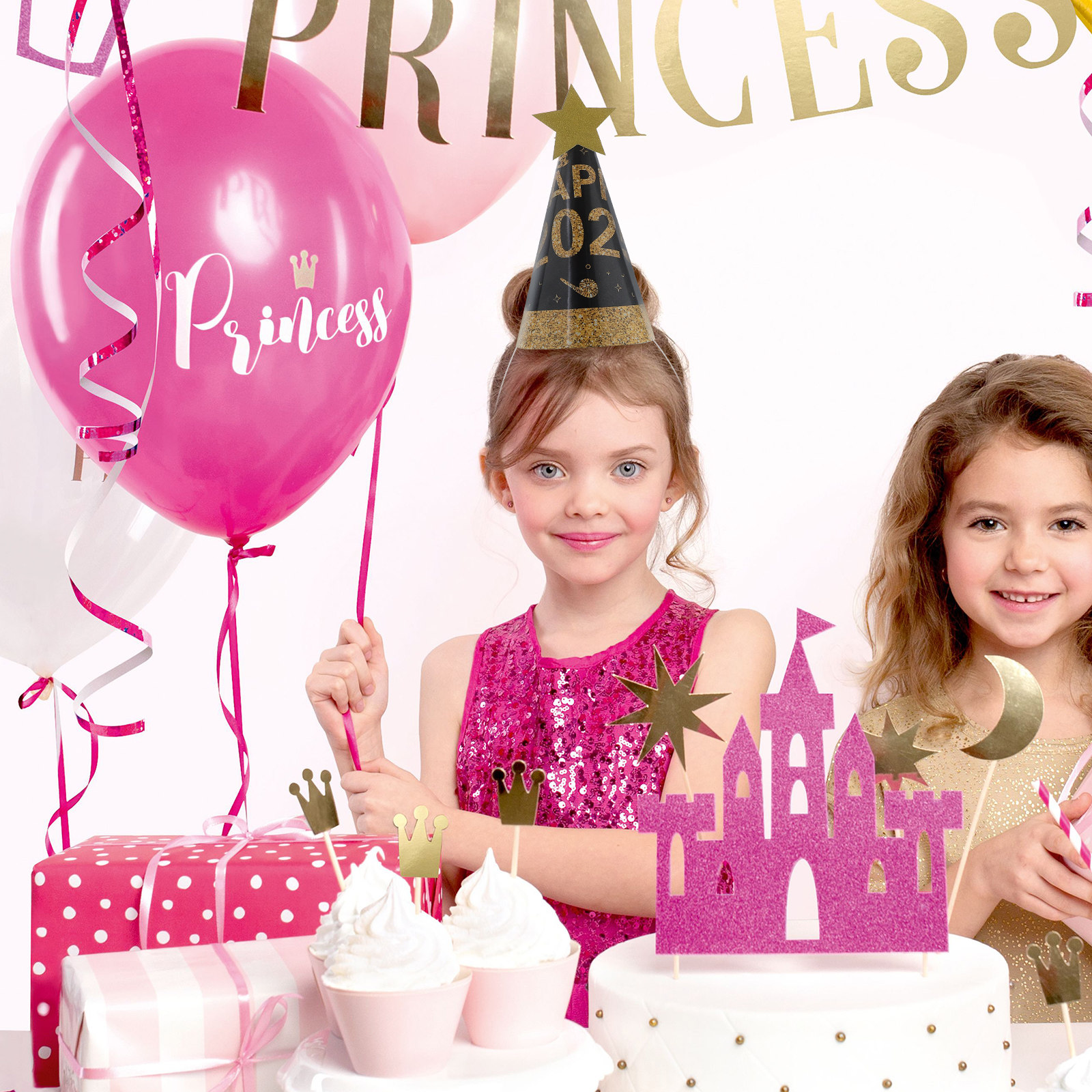 6Pcs Black Gold Paper Hats Fas - Party Hat Cone บทวิจารณ์และราคา