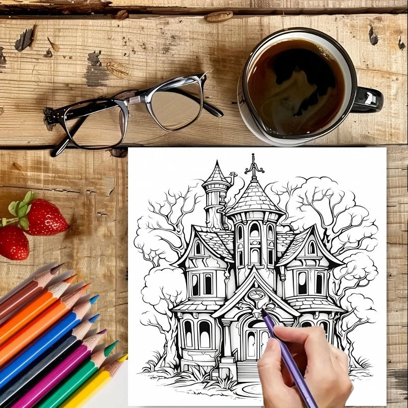Haunted House Coloring Book fo - Event Supplies บทวิจารณ์และราคา