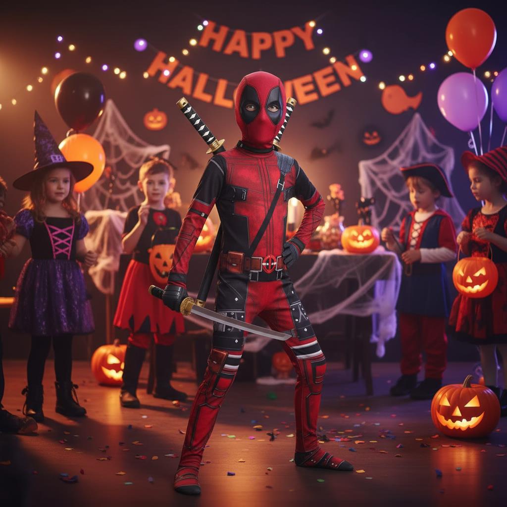 3-12Y Kids Deadpool Costume wi - Party Favor Bag บทวิจารณ์และราคา