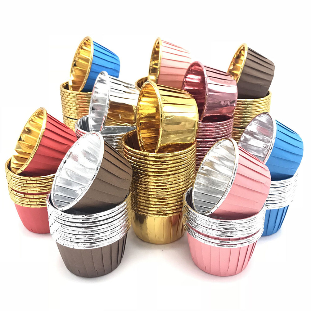 50Pcs Decorative Paper Cake Cu - Plastic Cup 50Pcs บทวิจารณ์และราคา