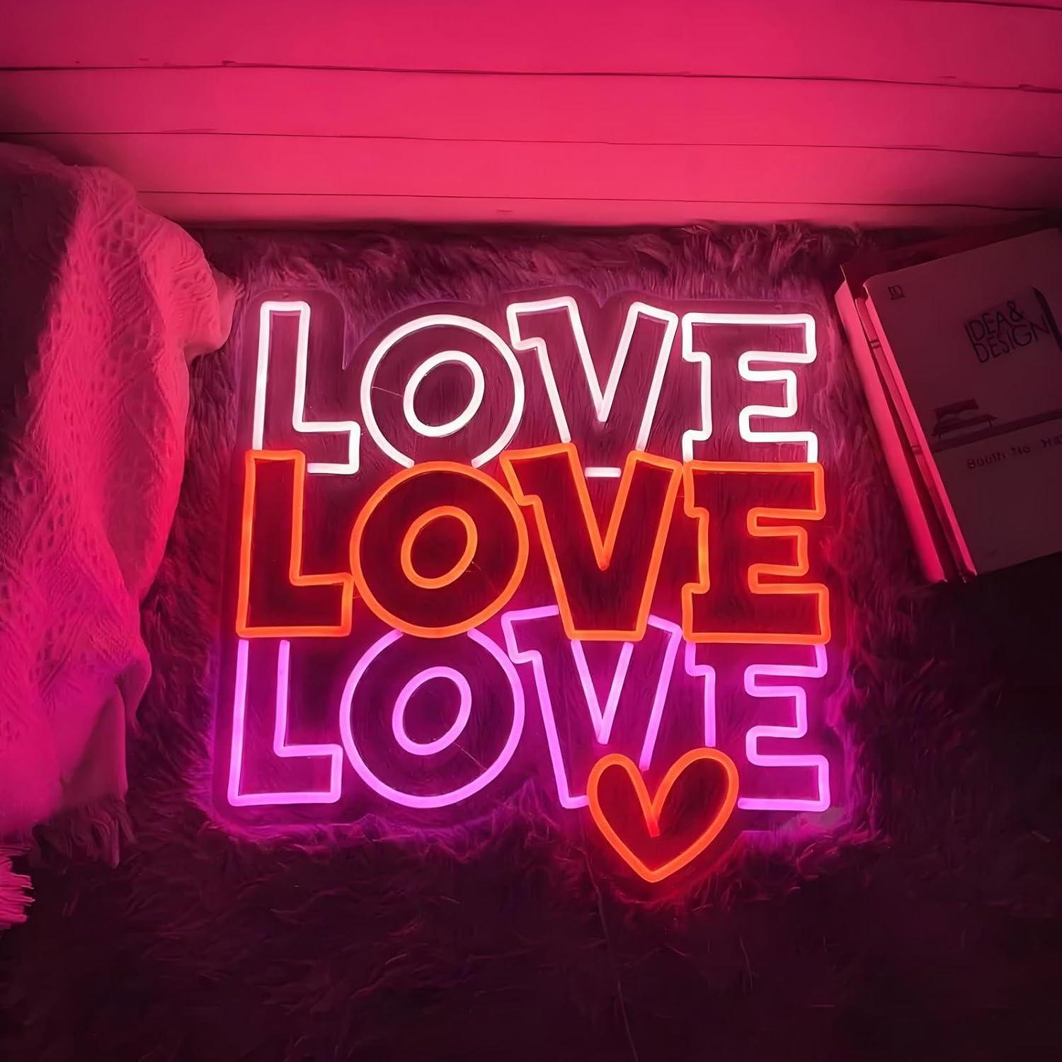 Love Neon Sign USB Dimmable LE - Neon Sign Party บทวิจารณ์และราคา