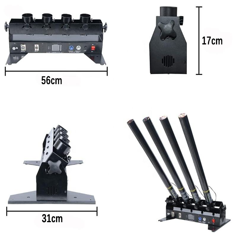 4-Tube Electric Confetti Blast - Confetti Cannon Tube บทวิจารณ์และราคา