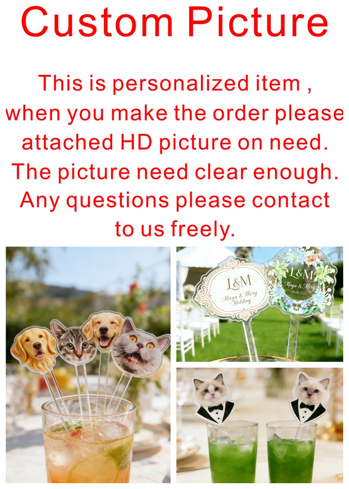 50/100/150Pcs Personalized Pri - Centerpiece Stick บทวิจารณ์และราคา