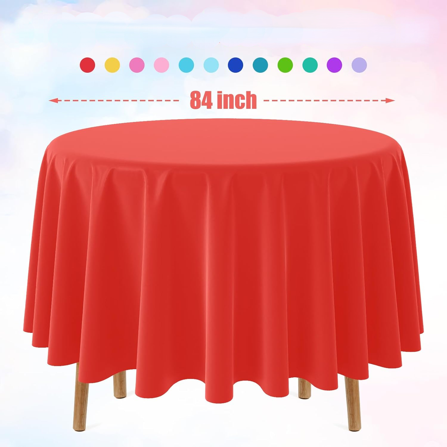 Disposable Round Solid Color T - Table Cloth Disposable บทวิจารณ์และราคา