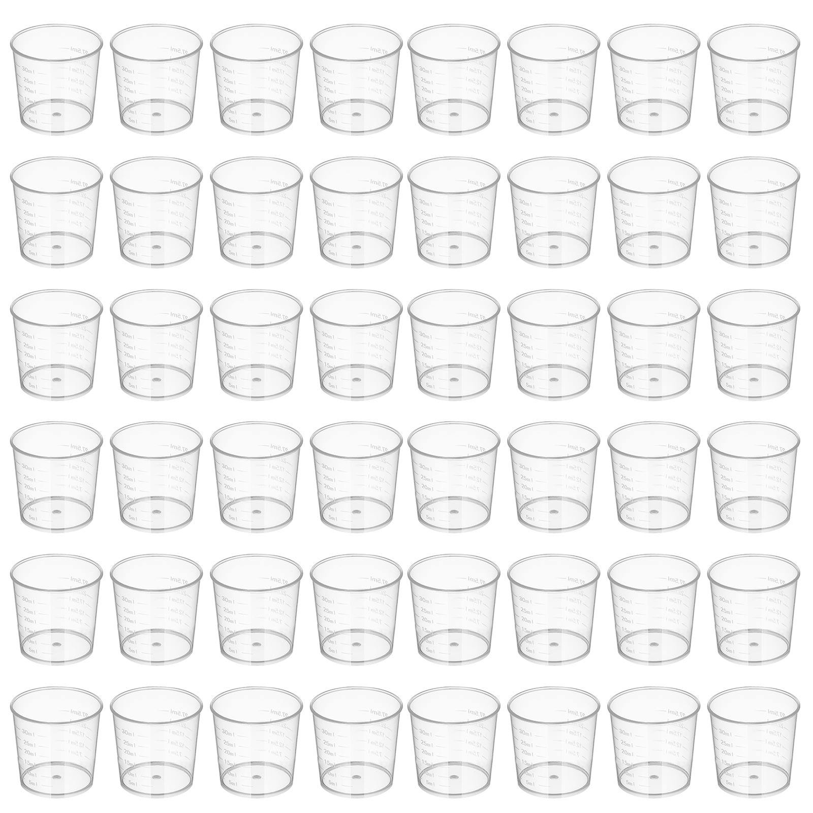 50Pcs Plastic Graduated Measur - Plastic Cup 50Pcs บทวิจารณ์และราคา