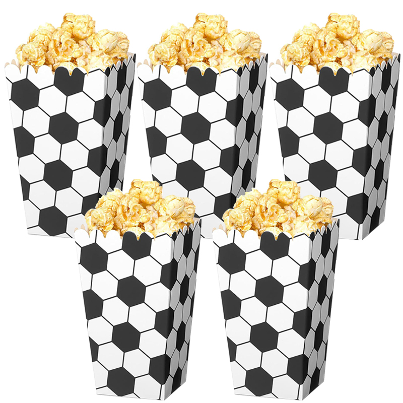 6/18Pcs  Football Popcorn Boxe - Event Party Box บทวิจารณ์และราคา
