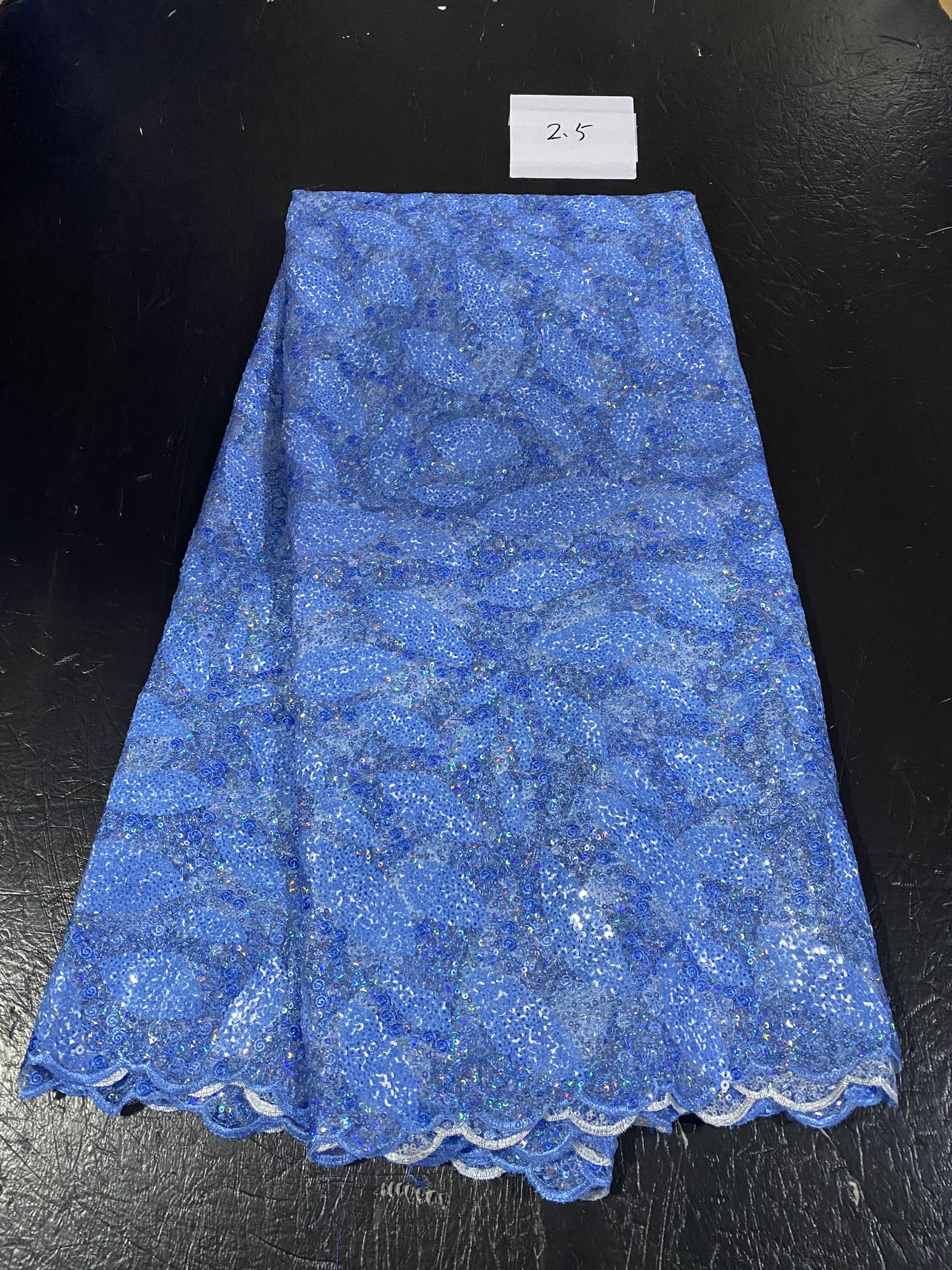 New Nigerian Tulle Lace Africa - Glitter Tablecloth บทวิจารณ์และราคา
