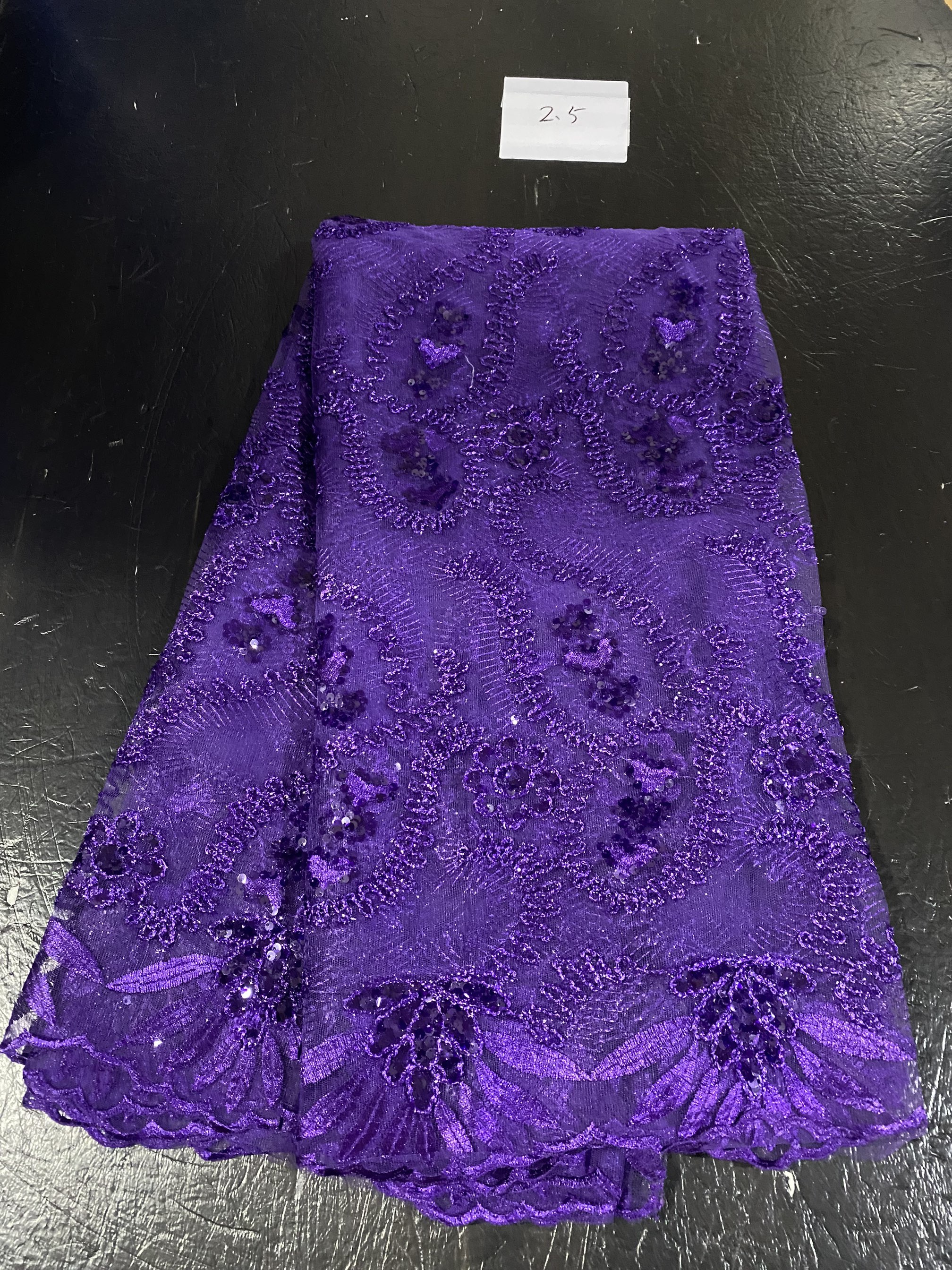 New Nigerian Tulle Lace Africa - Glitter Tablecloth บทวิจารณ์และราคา