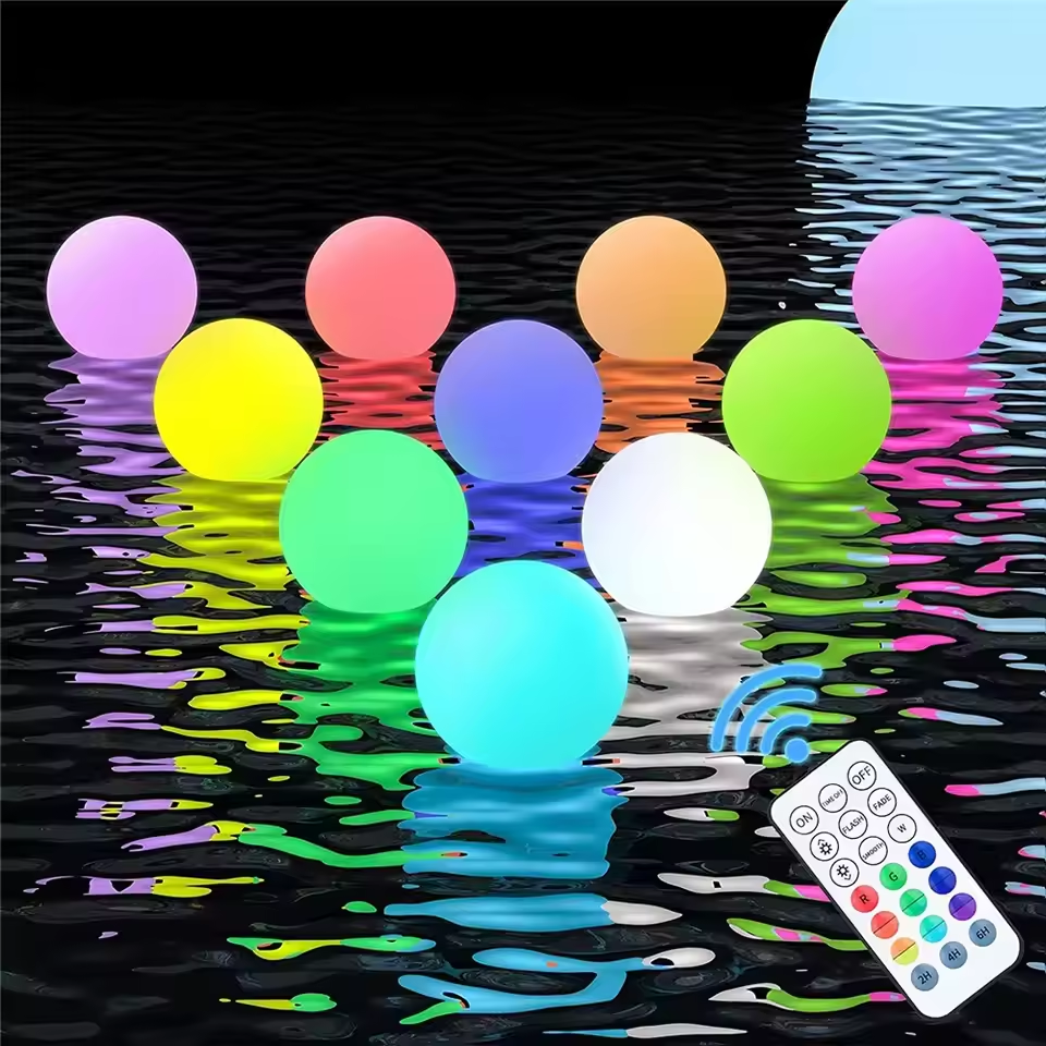 1-5PCS Floating Pool Lights wi - Led Balloon Light บทวิจารณ์และราคา
