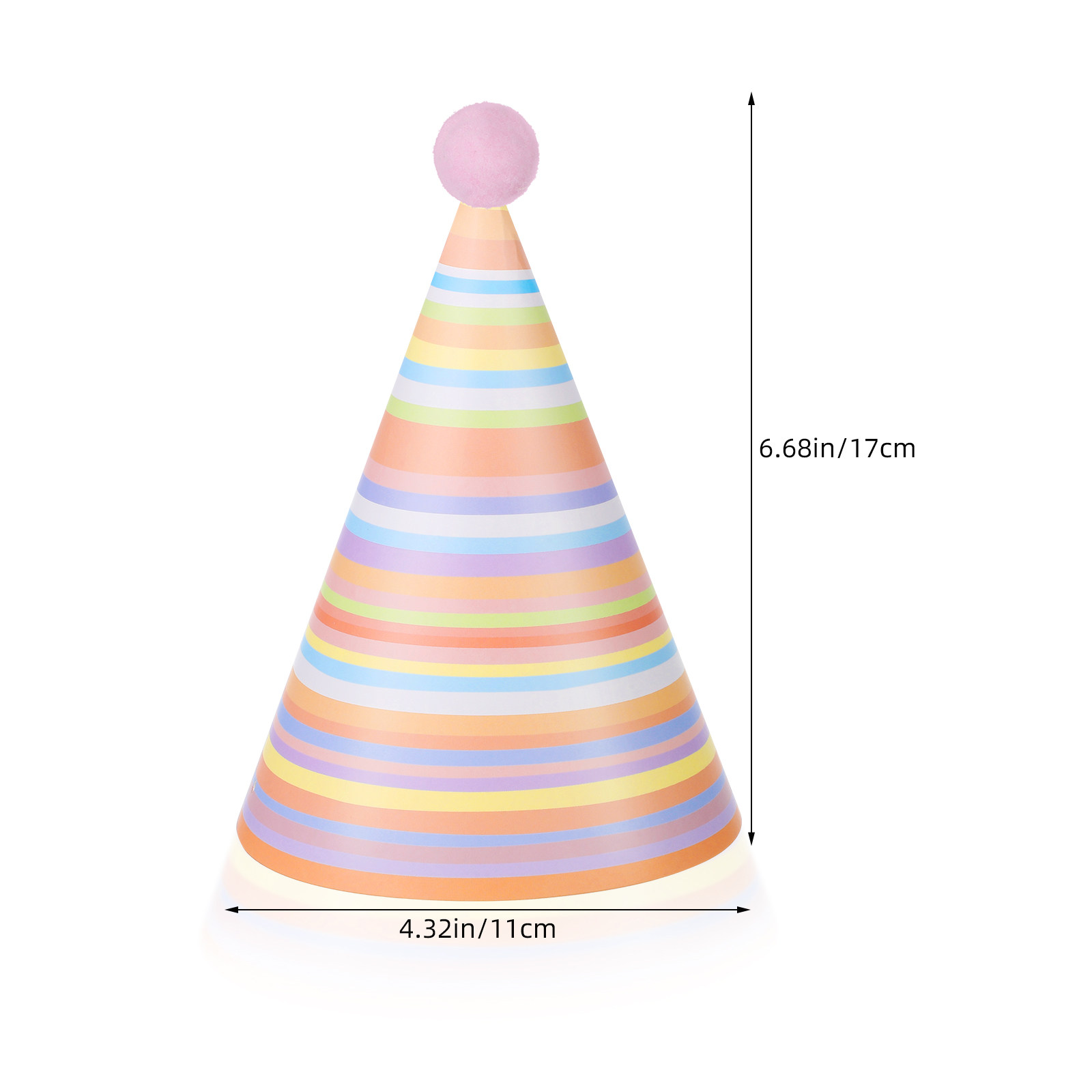 16Pcs Colorful Birthday Party  - Party Hat Cone บทวิจารณ์และราคา