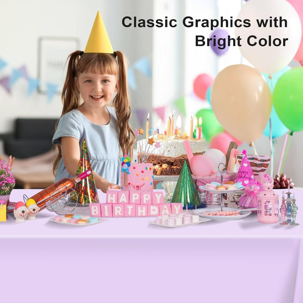 Light Purple Disposable Tablec - Table Cloth Disposable บทวิจารณ์และราคา