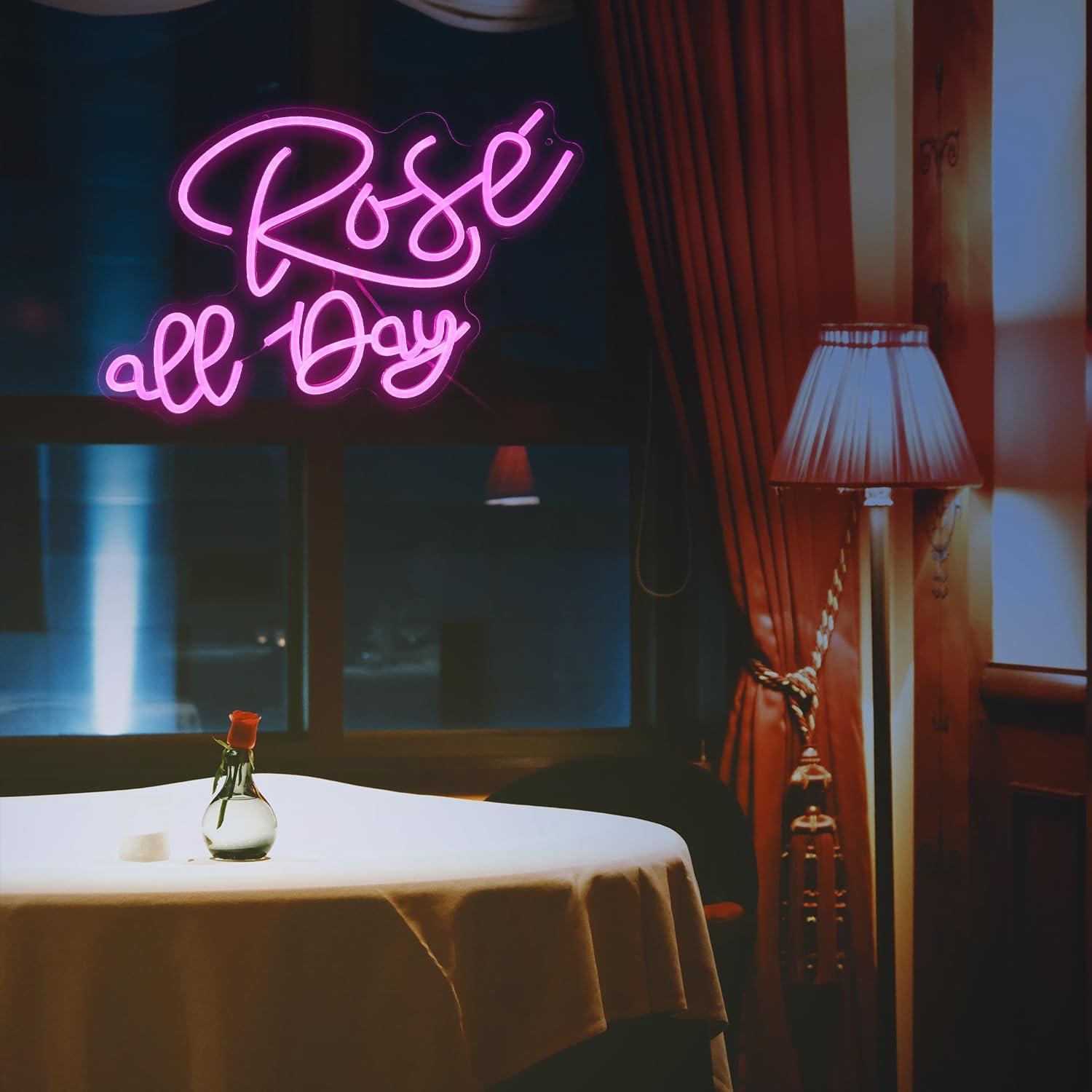 Rose All Day Neon Sign Dimmabl - Neon Sign Party บทวิจารณ์และราคา