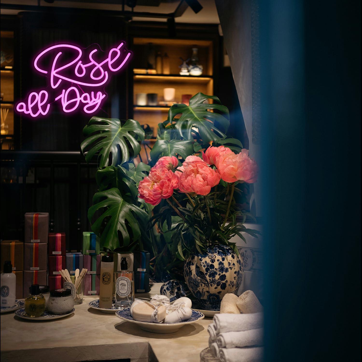 Rose All Day Neon Sign Dimmabl - Neon Sign Party บทวิจารณ์และราคา