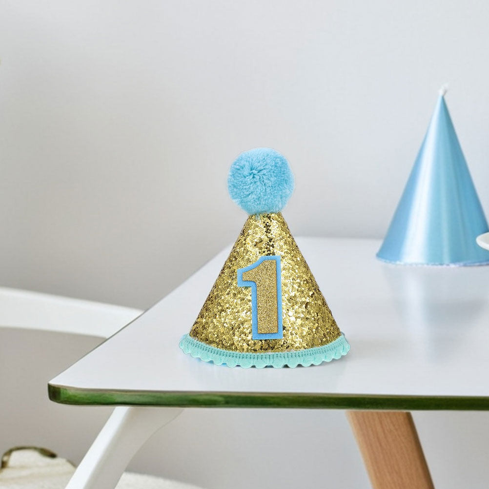 2Pcs First Birthday Party Hat  - Party Hat Cone บทวิจารณ์และราคา