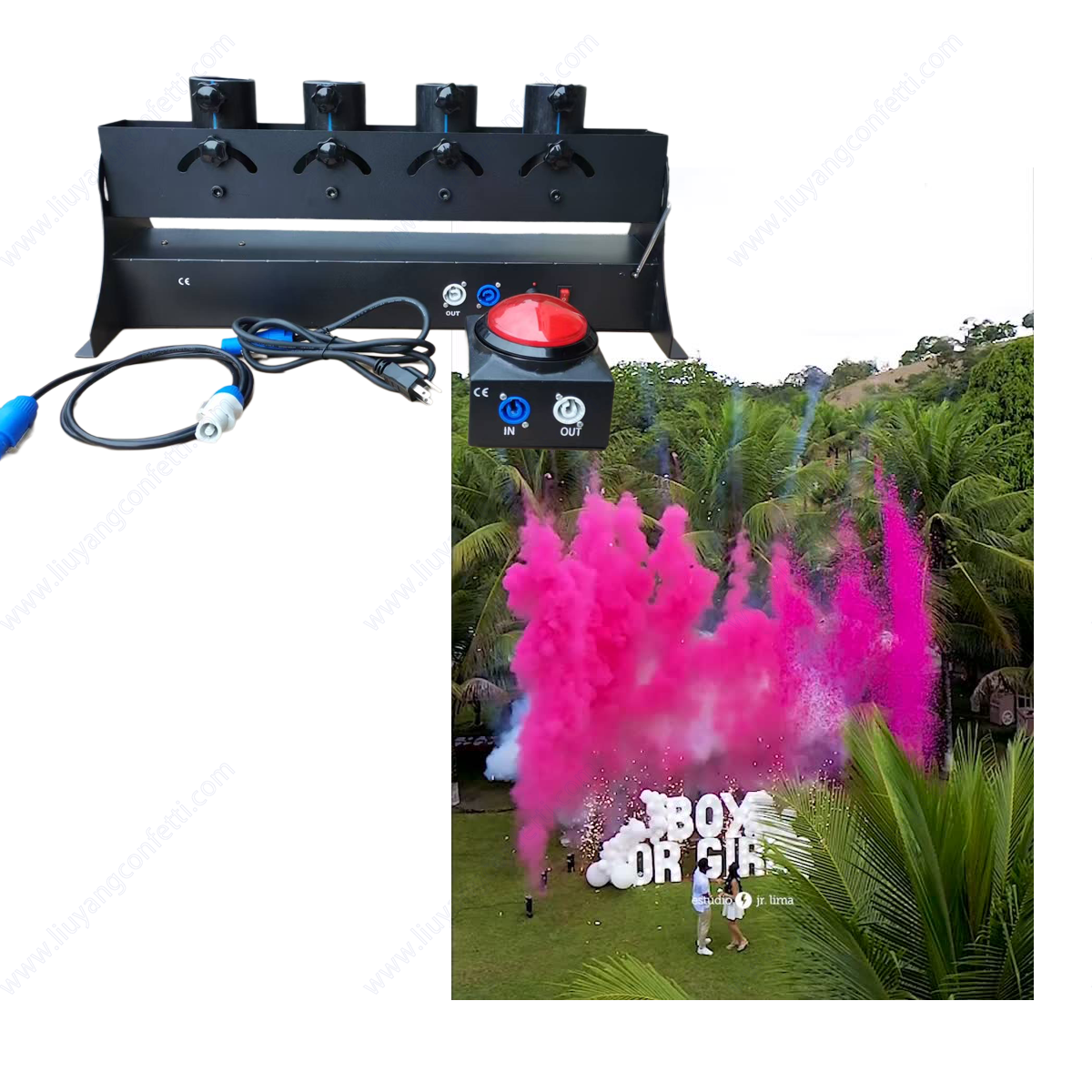 Electronic Spray Confetti Powd - Confetti Cannon Tube บทวิจารณ์และราคา