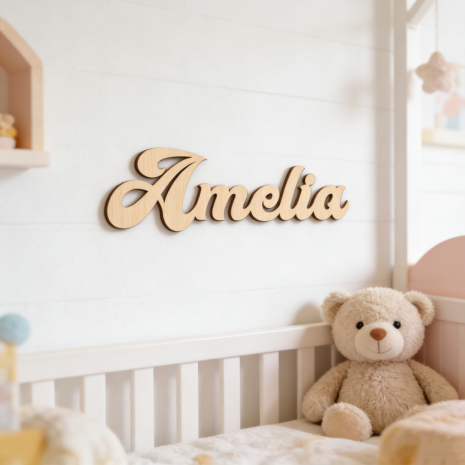 1pc Customized wooden wall dec - Eve Party บทวิจารณ์และราคา