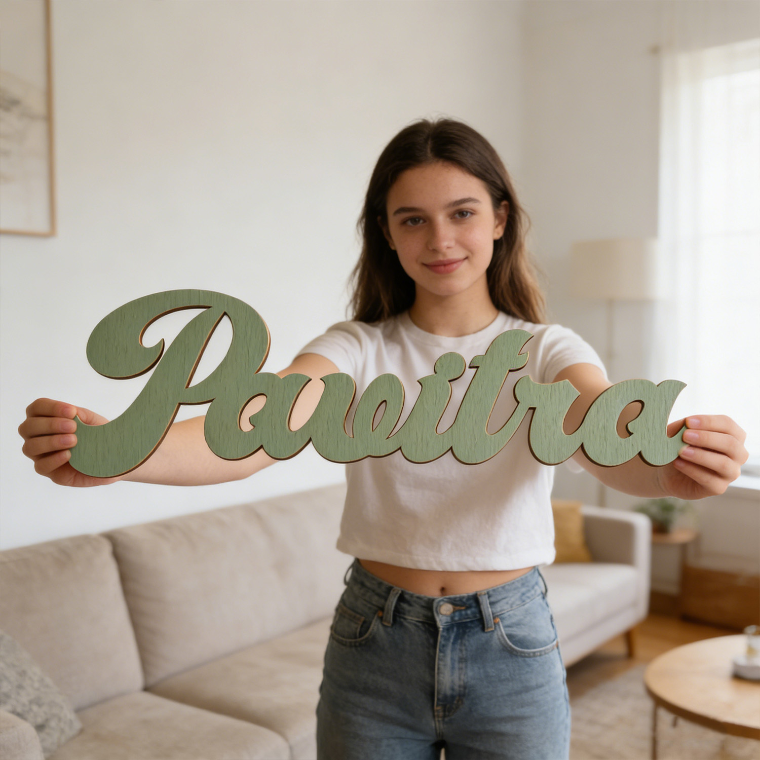 1pc Customized wooden wall dec - Eve Party บทวิจารณ์และราคา