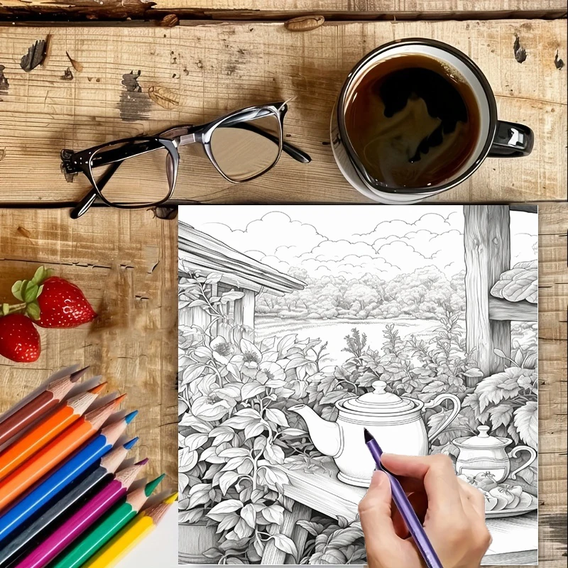 Tea In The Gardens Coloring Bo - Event Supplies บทวิจารณ์และราคา