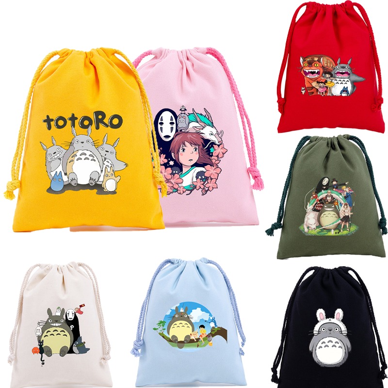 Totoro Cotton Cute Drawstring  - Party Favor Bag บทวิจารณ์และราคา