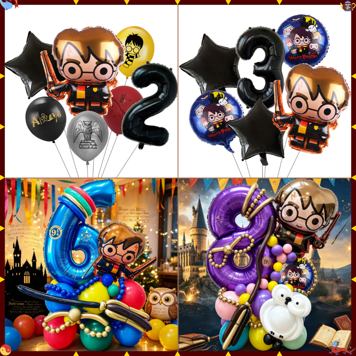 Cartoon Magic Academy Balloon  - Balloon Arch Kit บทวิจารณ์และราคา