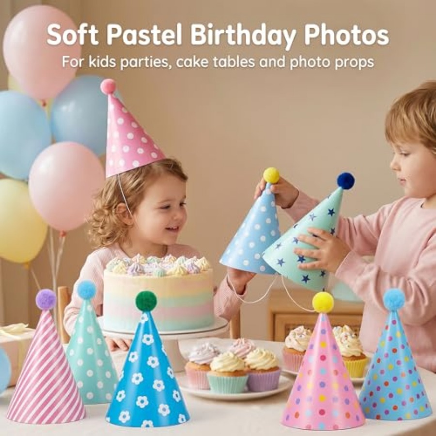 Beurio Pastel Party Hats for a - Party Hat Cone บทวิจารณ์และราคา